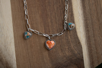 Sunset Riot Charm Necklace